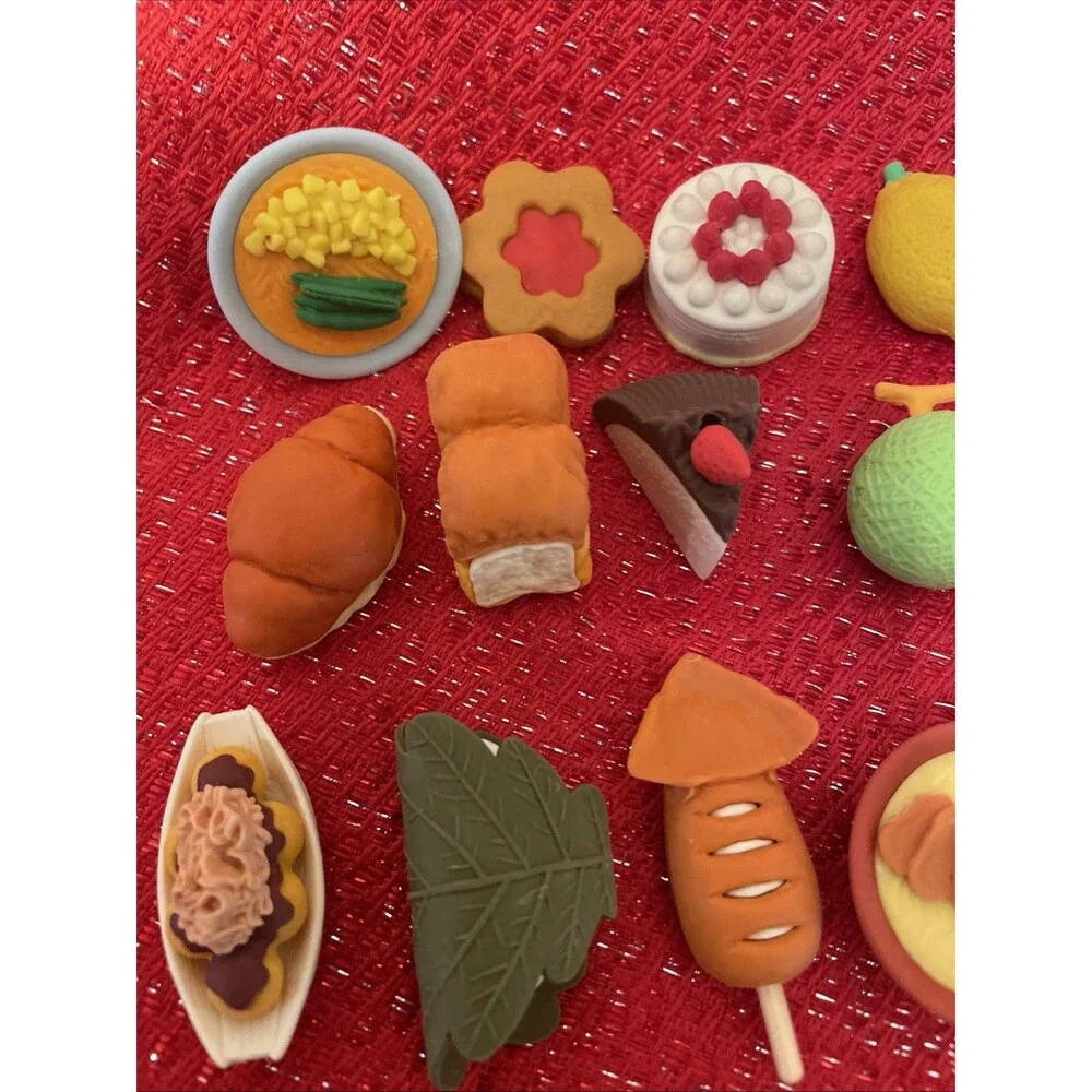 40 Japanese Iwako Erasers Mixed Food Animals  Products